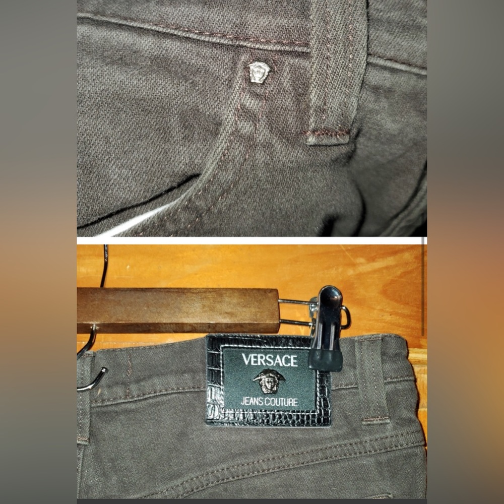 Authentic Versace jeans stretchy media logo vintage